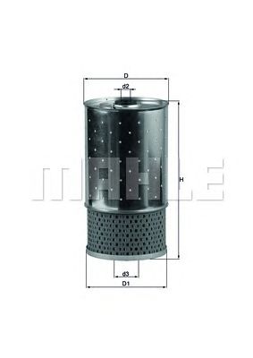 Фильтр масляный Mercedes 207D-410D OM-601-602 OX38D