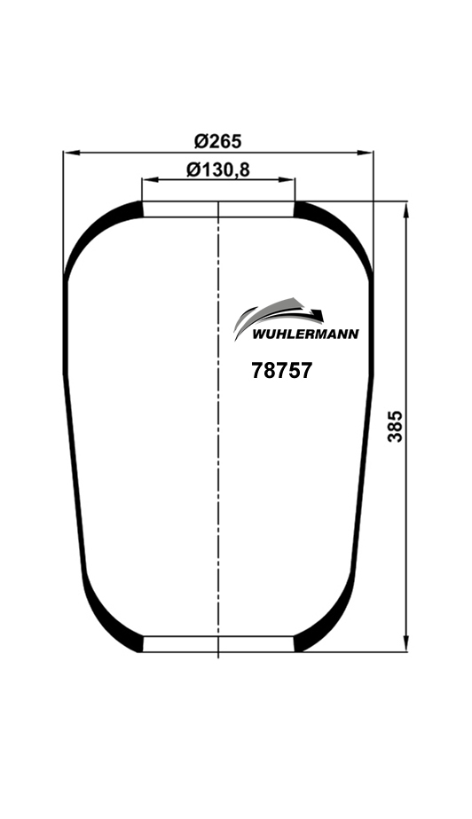 Пневмоподушка 757N 78757