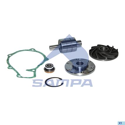 Ремкомплект помпи води MAN-VW D0826 d-110mm 020.646