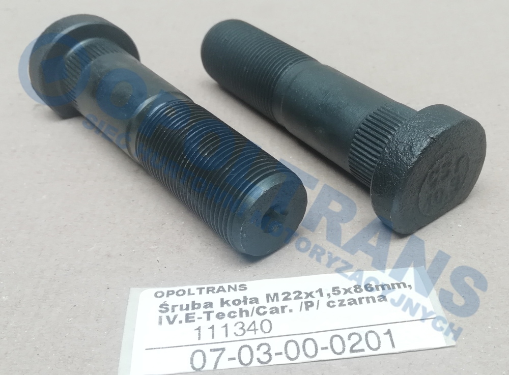 Шпилька колеса M22x86 Iveco Eurocargo, Eurotech перед 07-03-00-0201