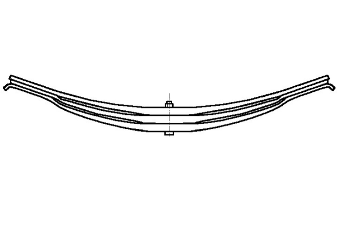 Рессора FrueHauf 600/600x75x(3/24) 22020900