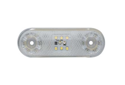 Фонарь габаритный универсальный белый LED ISS40312