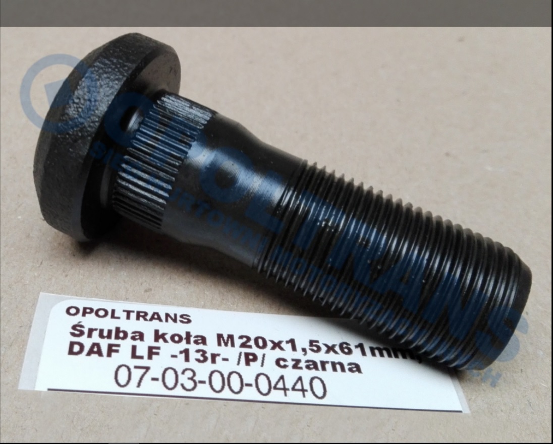 Шпилька колеса M20x61 DAF LF45 перед. 07-03-00-0440