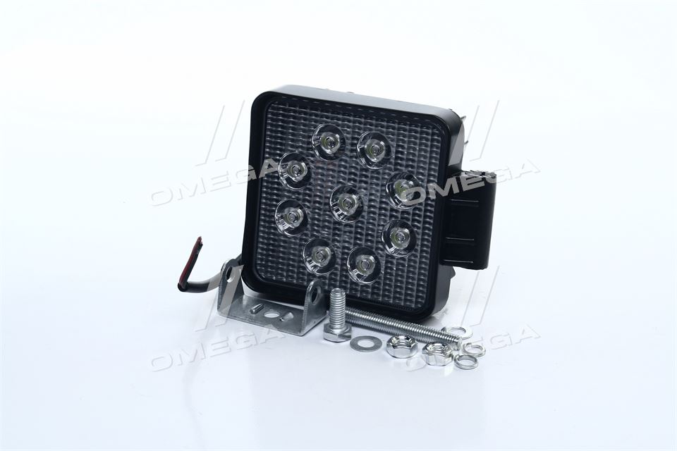 Фара LED додаткова 12/24V, 9*3W, 106*106*47mm TP-9300