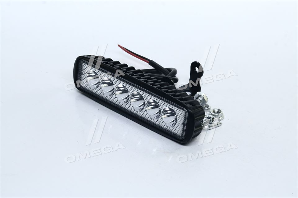 Фара LED додаткова 12/24V, 6*3W, 157*42*40mm TP-6340