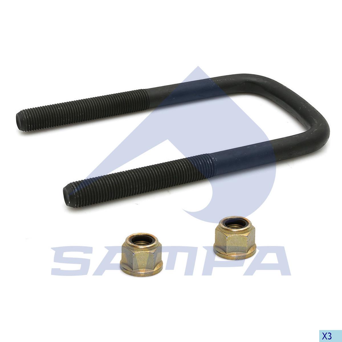 Стремянка ресори M18x91x220 MAN TGA 023.435/1
