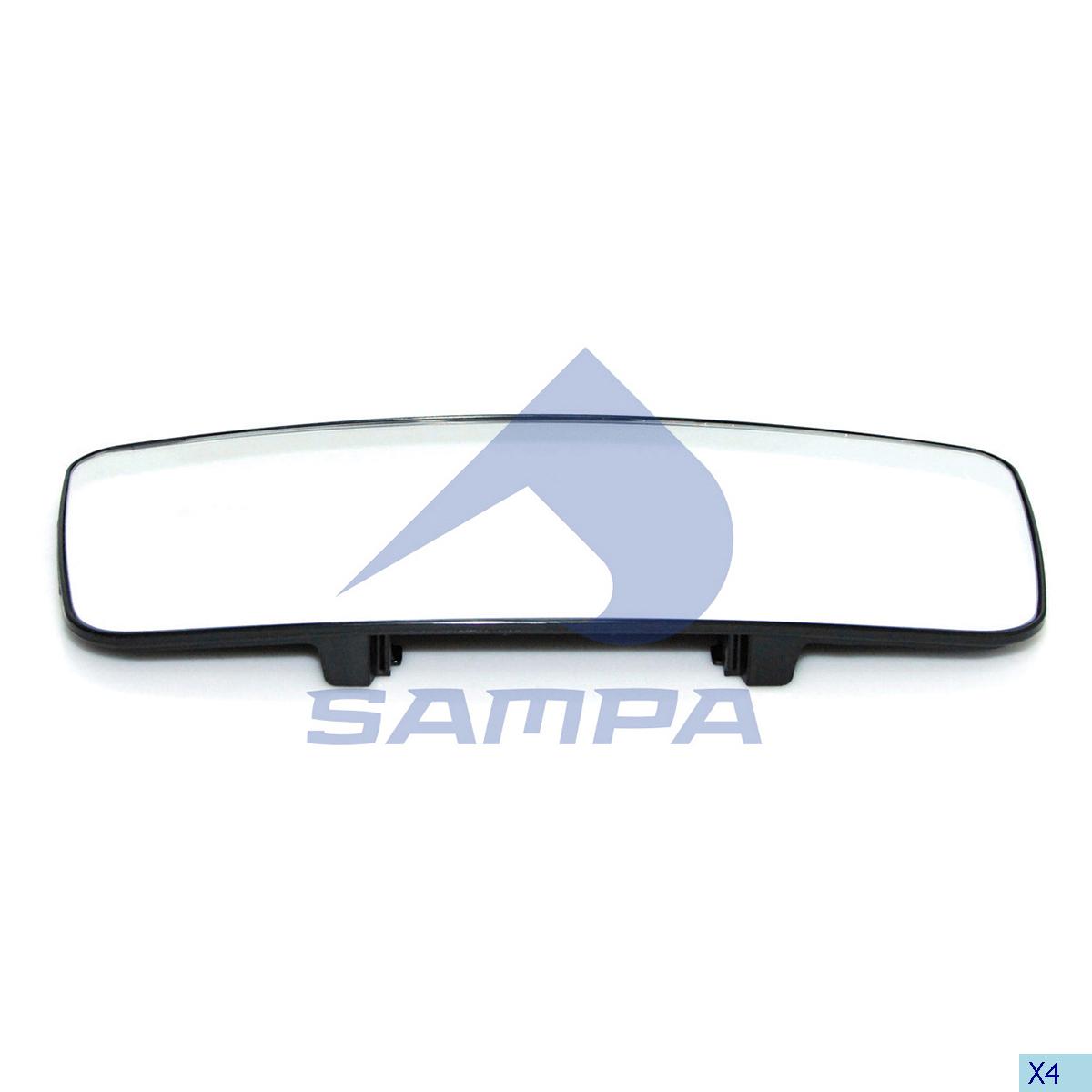 Вставка зеркала Volvo FH 03- 435x200 032.314