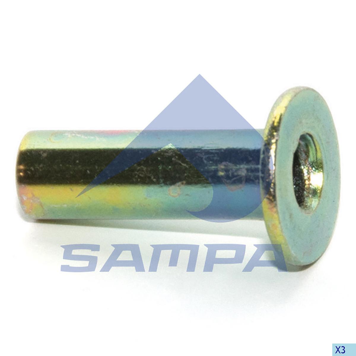 Заклепка тормозных накладок d6.35x17.5 094.150