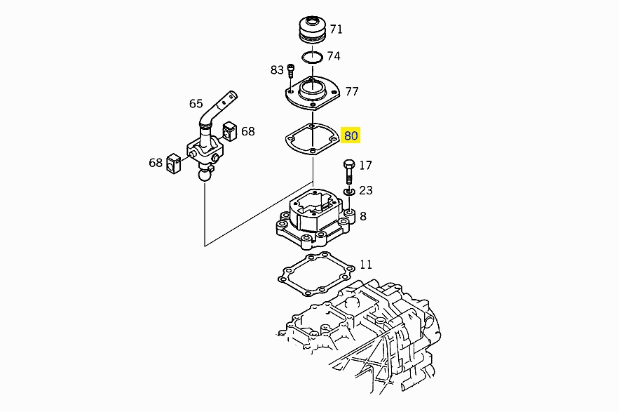 Прокладка КПП ZF S5-42 0002674780