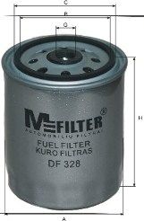 Фильтр топливный Mercedes 207D-410D OM601-602 DF 328