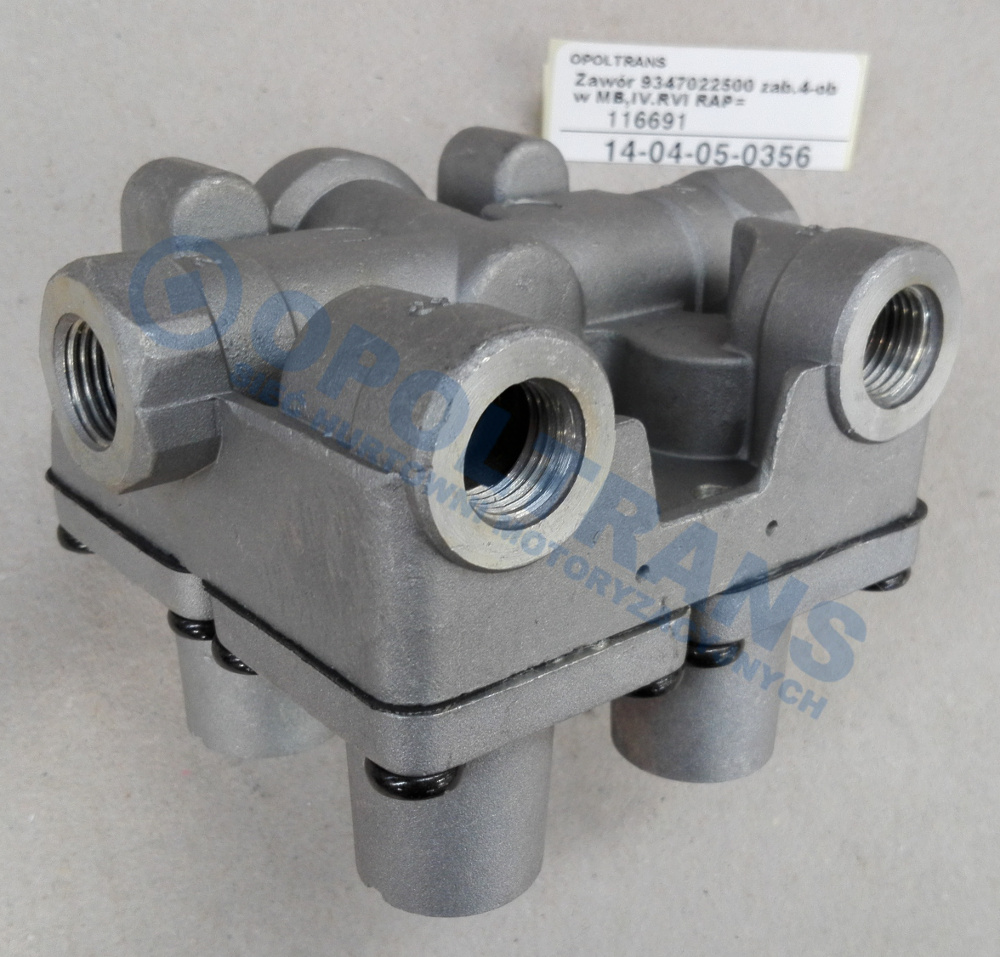 Four-Circuit Protection Valve Mercedes, DAF, Iveco 9347022500 14-04-05-0356