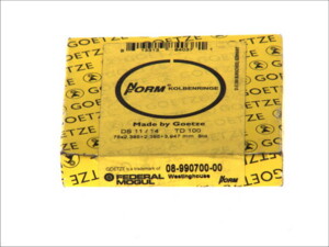Кільця поршня компресора d-75 Scania, Volvo KZ1228/KZ 642 STD 08-990700-00