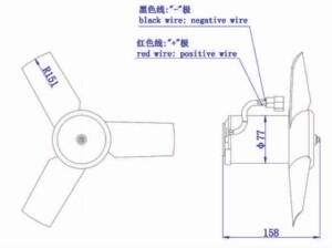 Вентилятор кондиціонера автобус Mercedes 24V A/C 4410022