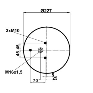 Пневмоподушка 889MK2 DAF 788679-C