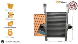 Радиатор интеркулера Iveco Stralis 702-IV4448-00