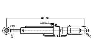Цилиндр поднятия кабины MAN F90 DP-MA-354