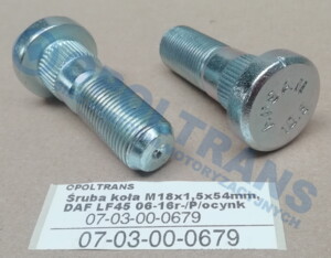 Шпилька колеса M18 DAF LF45 перед 07-03-00-0679