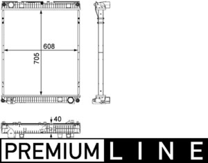 Радиатор MAN TGL-M 05-18 CR 784 000P
