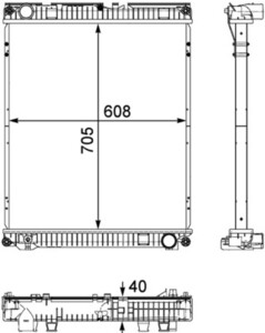 Радиатор MAN TGL-M 05-18 CR 784 000P