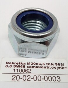 Гайка болта рессоры M30x3.5 самоконтр 20-02-00-0003