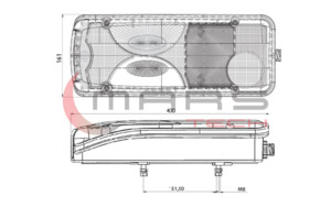 Фонарь задний MAN TGA-L-M-X левый M611816