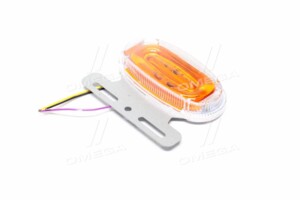 Фонарь габаритный (желтый) 9D LED 24V (с бегущим поворотником, подсветкой борта) (TEMPEST) TP 97-27-97