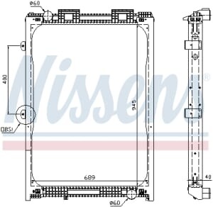 Радіатор MAN F2000 62870A