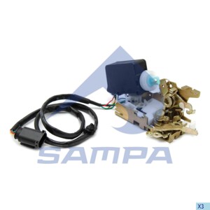 Замок двери Mercedes Actros MP2/MP3 левый, електр. 204.135