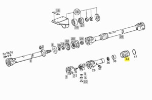 Гофра карданного вала Mercedes 508D-608D 314 410 00 80