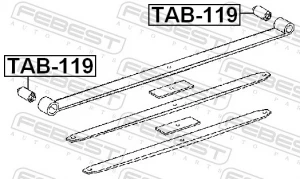 Втулка підшипника, листова ресора TAB-119