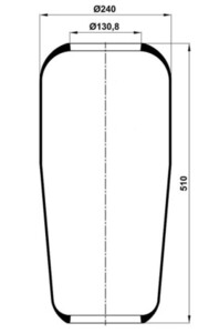 Пневмоподушка 706N1 MAN F2000/ M2000/ F90 M1706