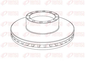 Гальмівний диск HEAVY DUTY NCA1091.20