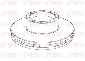 Гальмівний диск Heavy Duty Brake Disc NCA1091.20
