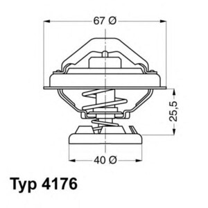 Термостат Mercedes OM-601-602 4176.85D