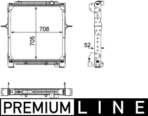 Радіатор, система охолодження двигуна BEHR *** PREMIUM LINE *** CR 894 000P