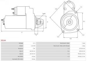 Стартер Brand new AS-PL S0144