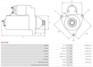 Стартер Remanufactured AS-PL S0272SR