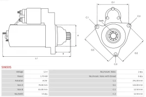 Стартер Brand new AS-PL S0650S