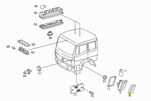 Скло покажчика поворота Mercedes 709D-1524 ліве 003 826 03 90