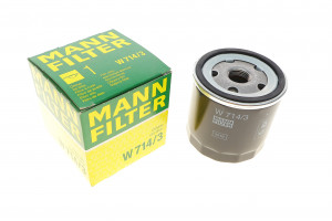 Фільтр масляний Fiat Fiorino 1.0-1.6 80-94/Panda 1.3D 86-92/Tipo 1.4-1.6 88-94/Moskvitch 2141 89-01 W 714/3