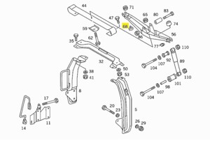 Отбойник рессоры кабины Mercedes 1317 6733170212