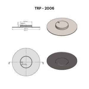 Крышка пневмоподушки 661N Neoplan передняя TRP-2006